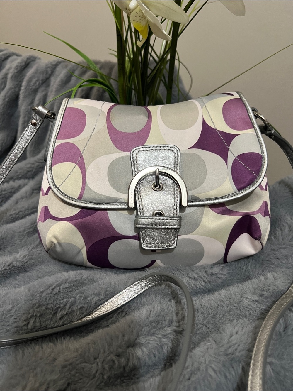 Coach Y2K Soho Scarf Print Crossbody / Shoulder Bag EUC retail $149